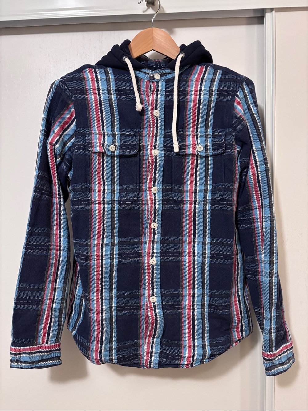 Vintage Polo Ralph Lauren Outfitters Plaid Flannel Jacket Size Medium Mens Thick